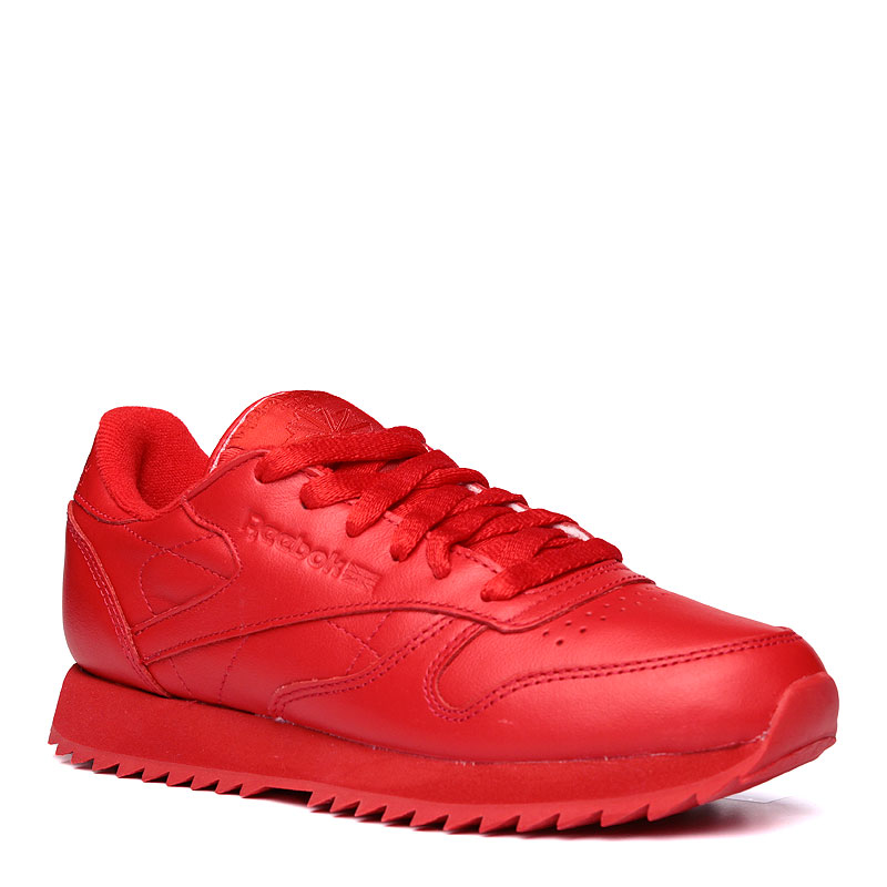 мужские красные кроссовки Reebok Classic Leather Ripple Mono AR2349 - цена, описание, фото 1