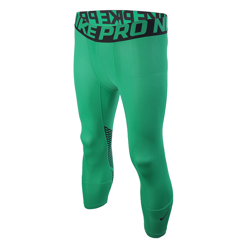 мужские зеленые шорты Nike Hypercool 3/4 Tight 801225-342 - цена, описание, фото 1