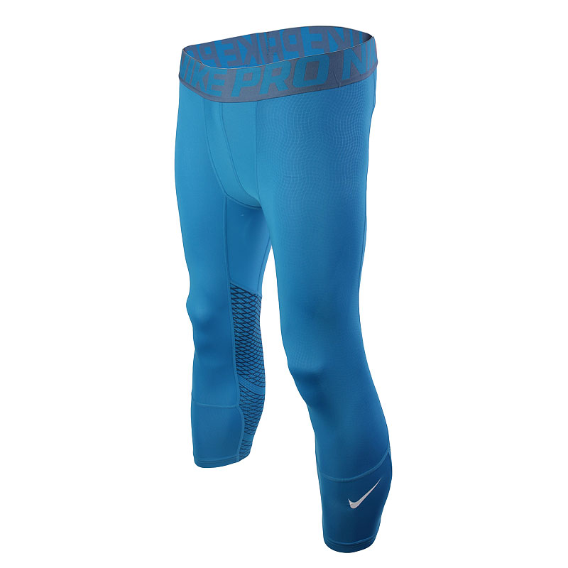 мужские синие шорты Nike Hypercool 3/4 Tight 801225-415 - цена, описание, фото 1
