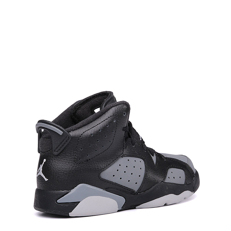 детские черные кроссовки Jordan 6 Retro BP 384666-010 - цена, описание, фото 2