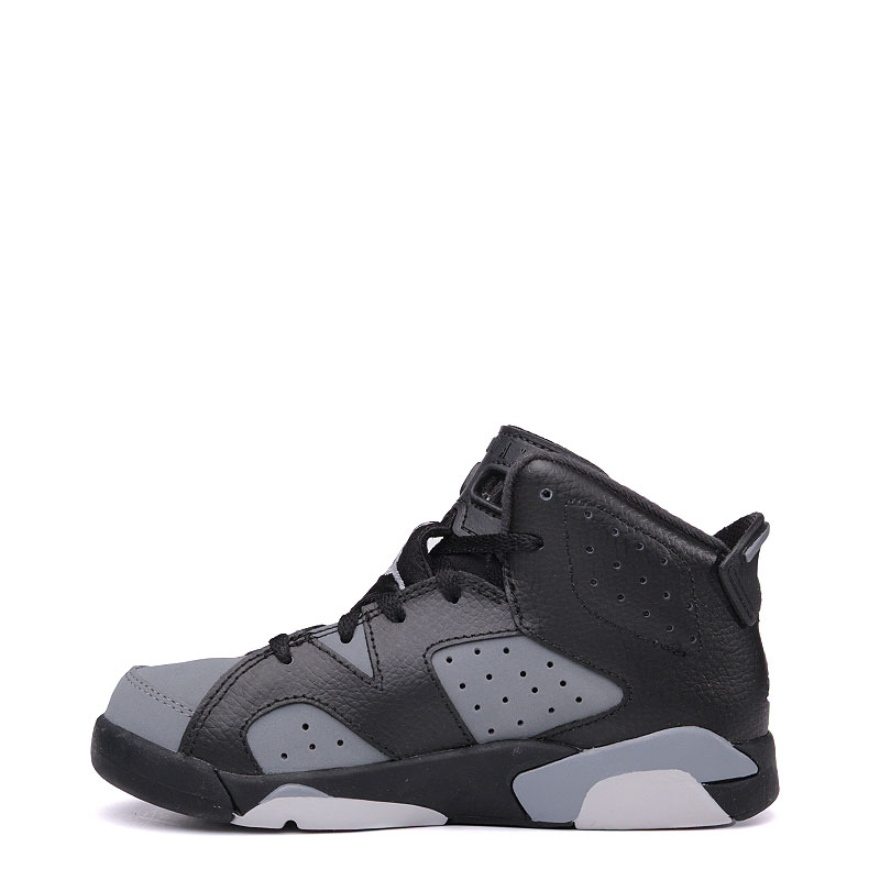 детские черные кроссовки Jordan 6 Retro BP 384666-010 - цена, описание, фото 3