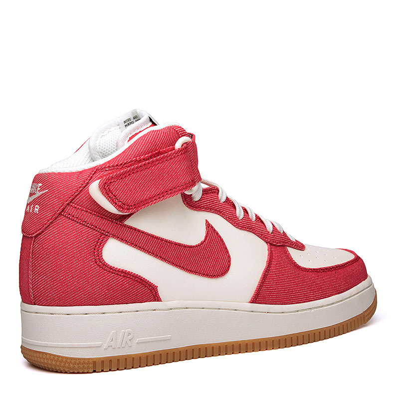 nike air force 1 mid red and white