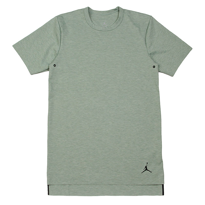 мужская зеленая футболка Jordan 23 Lux S/S Extended 724496-332 - цена, описание, фото 1