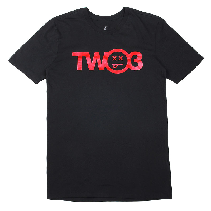 мужская черная футболка Jordan AJ 12 Two 3 Tee 789608-010 - цена, описание, фото 1