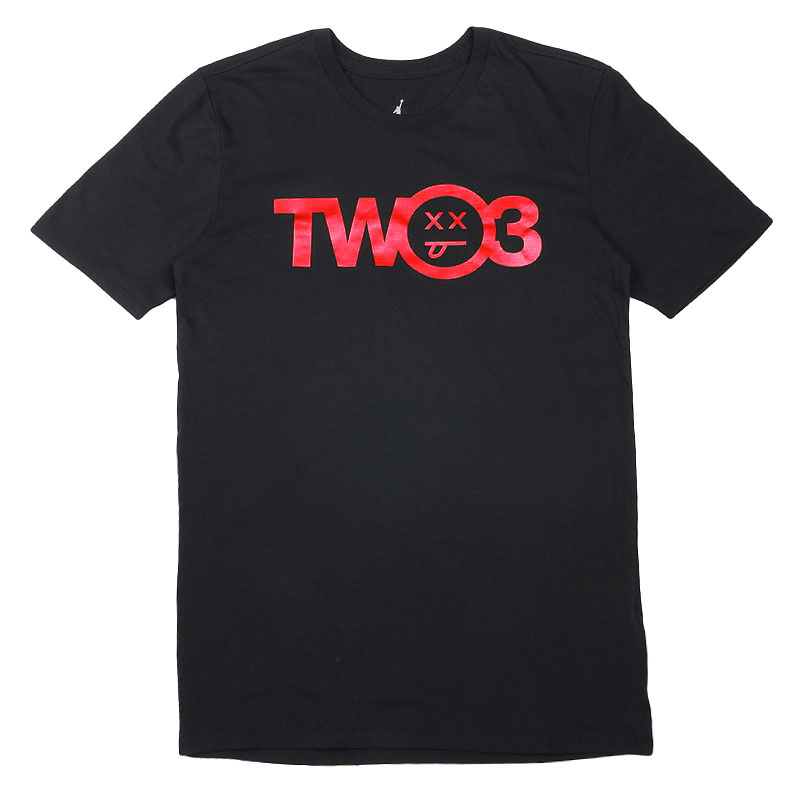 

Футболка Jordan AJ 12 Two 3 Tee, Черный;красный