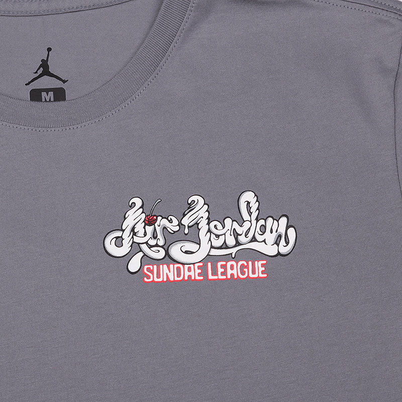 мужская серая футболка Jordan Sundae League 789616-063 - цена, описание, фото 2