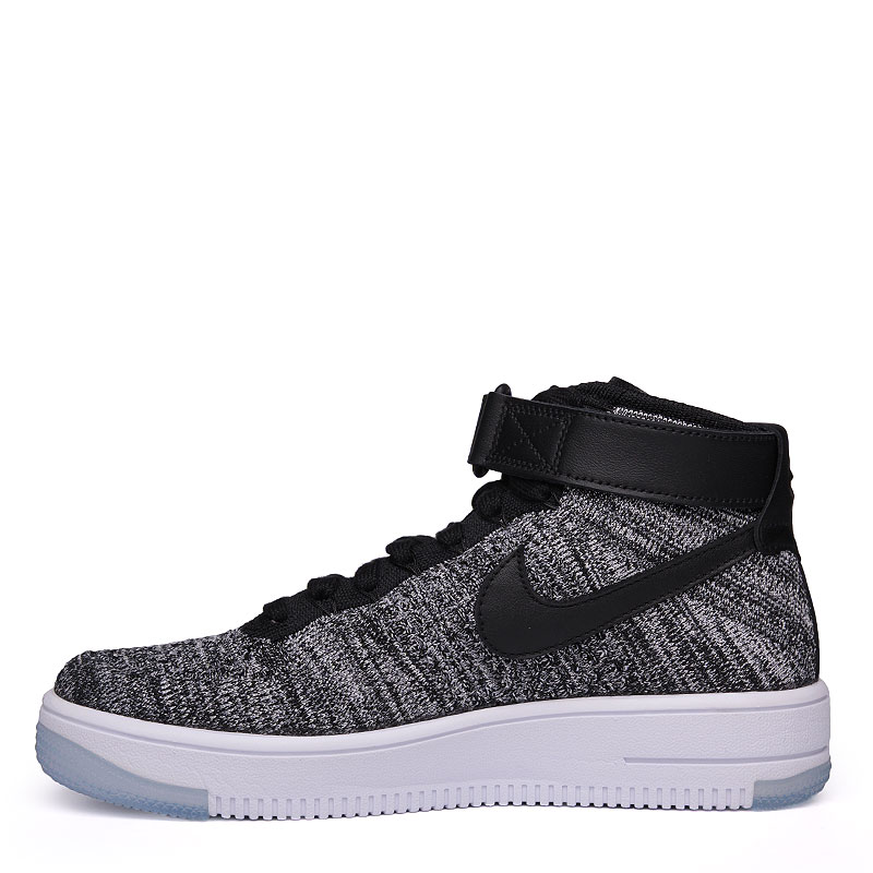 женские черные кроссовки Nike WMNS Air Force 1 Flyknit 818018-001 - цена, описание, фото 3