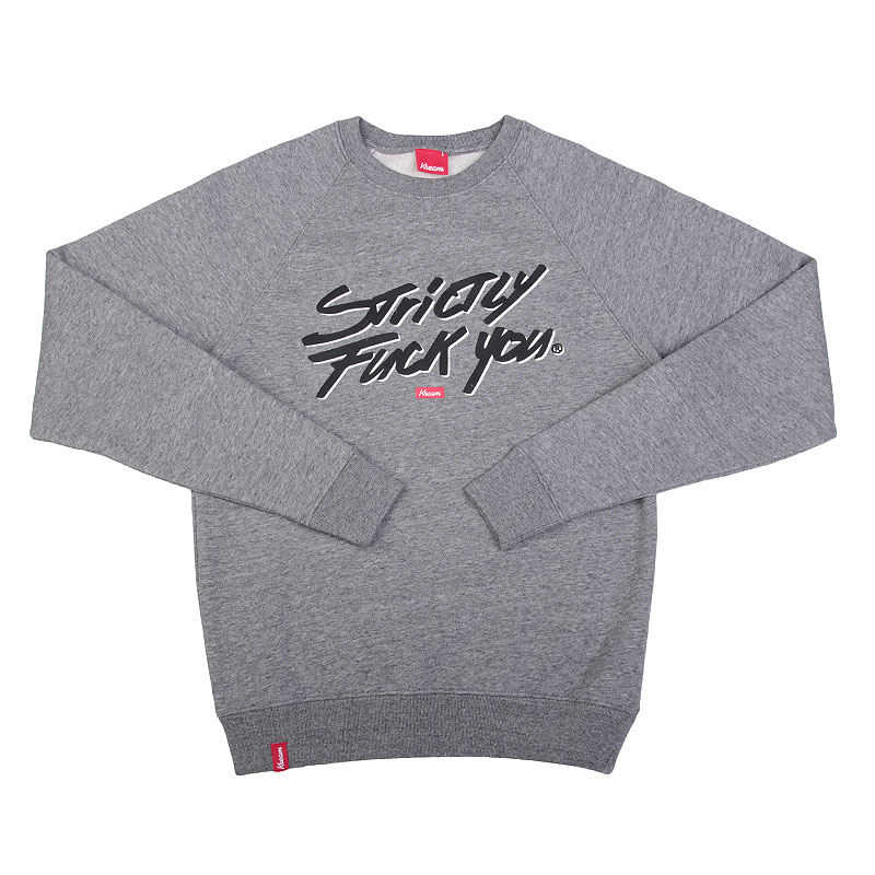 Мужская толстовка Kream Strictly Fuck You Crewneck (2300-0005/8004)  - цена, описание, фото 1
