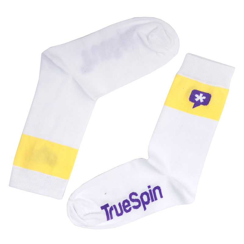 мужские белые носки True spin Астриск Basic Sox-white - цена, описание, фото 1