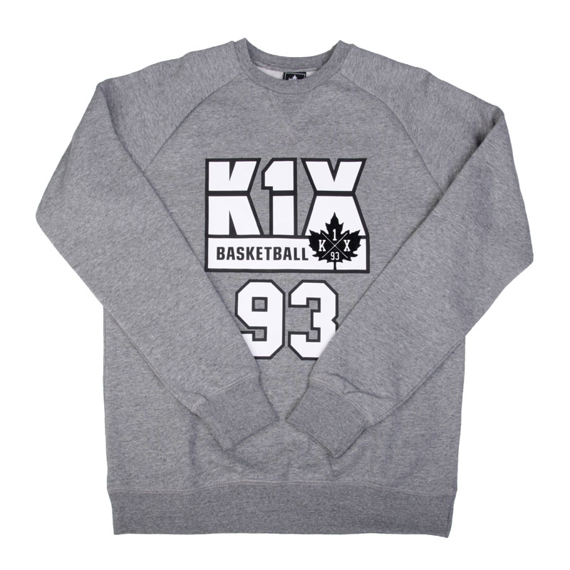 мужская серая толстовка K1X Barcelona Crewneck 1161-2002/8801 - цена, описание, фото 1