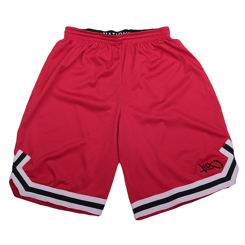 

Шорты K1X Hardwood Big Hole Mesh Double, Красный;черный;белый