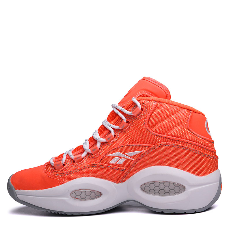 мужские оранжевые баскетбольные кроссовки  Reebok Question Mid OTSS V69689 - цена, описание, фото 3