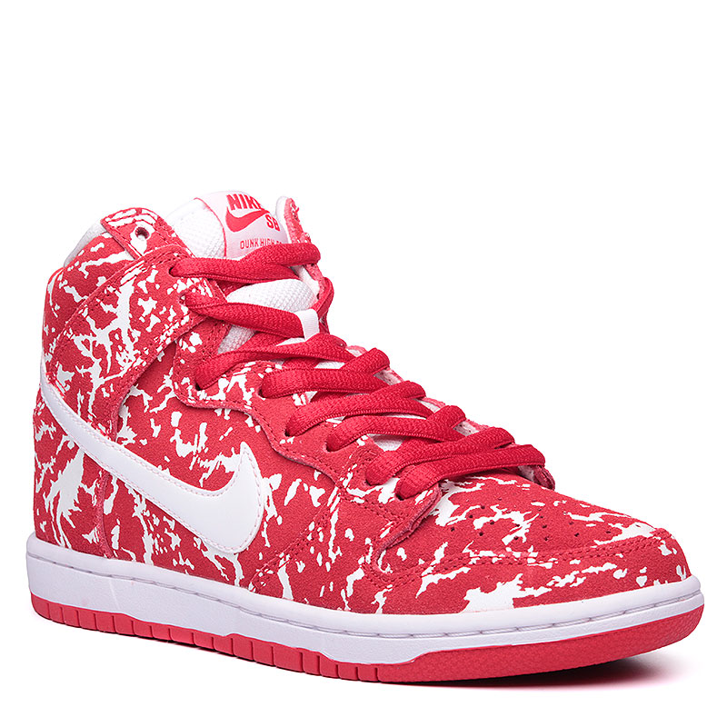 мужские красные кроссовки Nike SB Dunk High Premium SB 313171-616 - цена, описание, фото 1