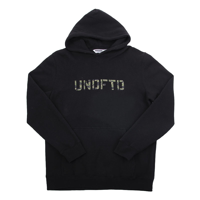 Мужская толстовка Undftd CAMO STENCIL HOOD MENS SCREENPRINT FLEECE (5920451-black)  - цена, описание, фото 1