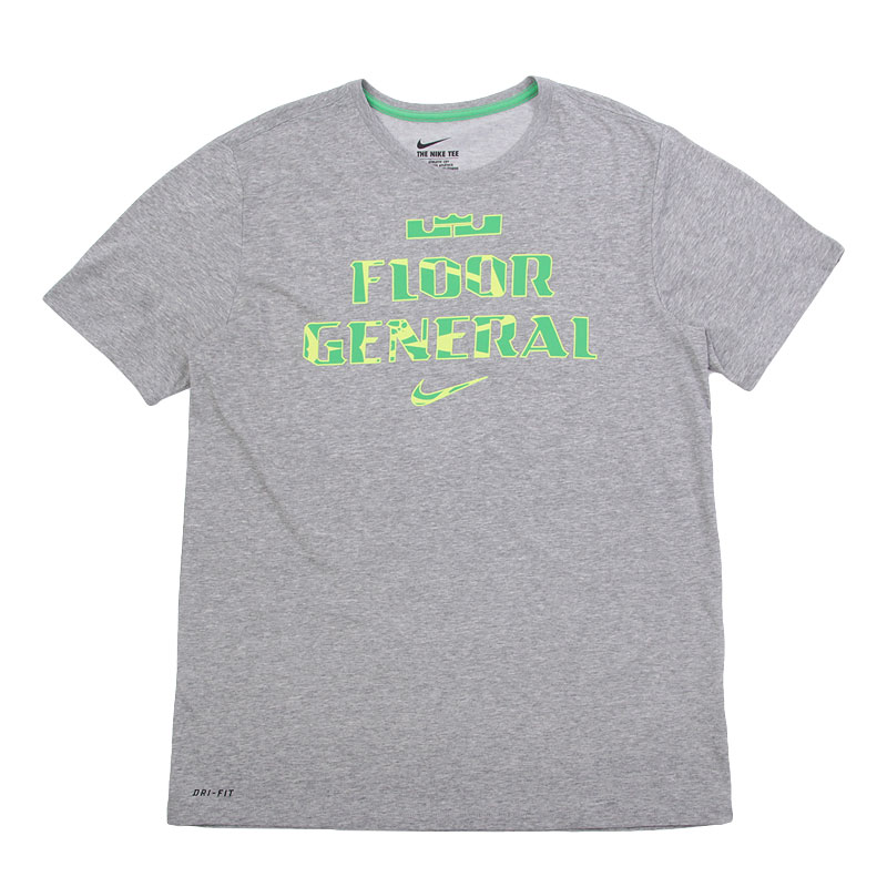 мужская серая футболка Nike Lebron Floor General Tee 645143-063 - цена, описание, фото 1