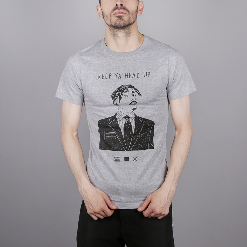 мужская серая футболка Wemoto Keep b145-heather - цена, описание, фото 1