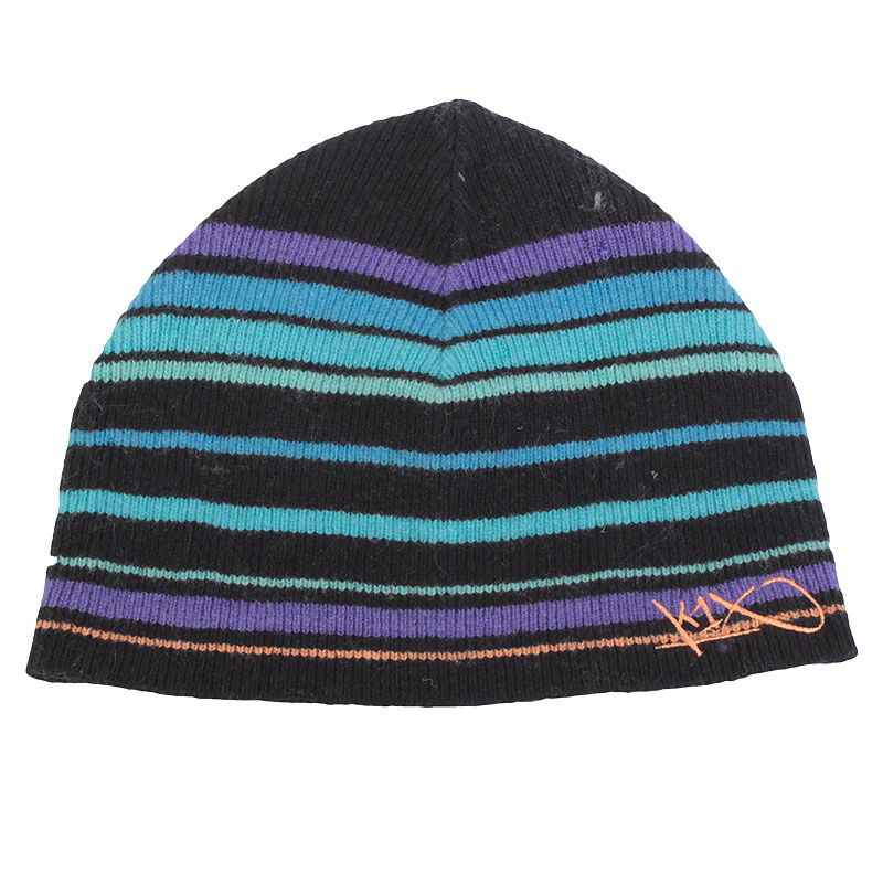 мужская черная шапка K1X yeezy striped beanie 1800-0074-0643 - цена, описание, фото 1