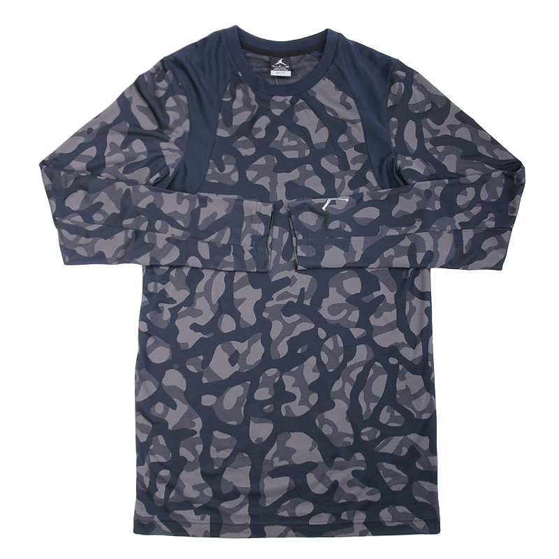 

Футболка Jordan L/S Top, Серый;синий