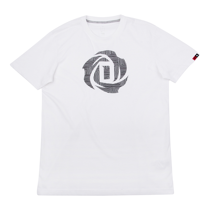 мужская белая футболка adidas Rose Logo S10925 - цена, описание, фото 1