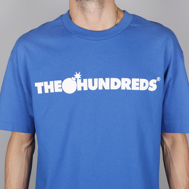 мужская синяя футболка the hundreds Forever Bar T-Shirt T11F101111-royal blue - цена, описание, фото 2