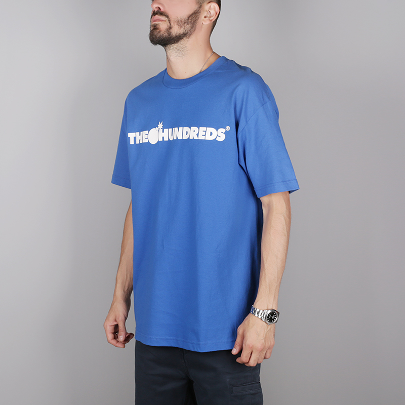 мужская синяя футболка the hundreds Forever Bar T-Shirt T11F101111-royal blue - цена, описание, фото 3