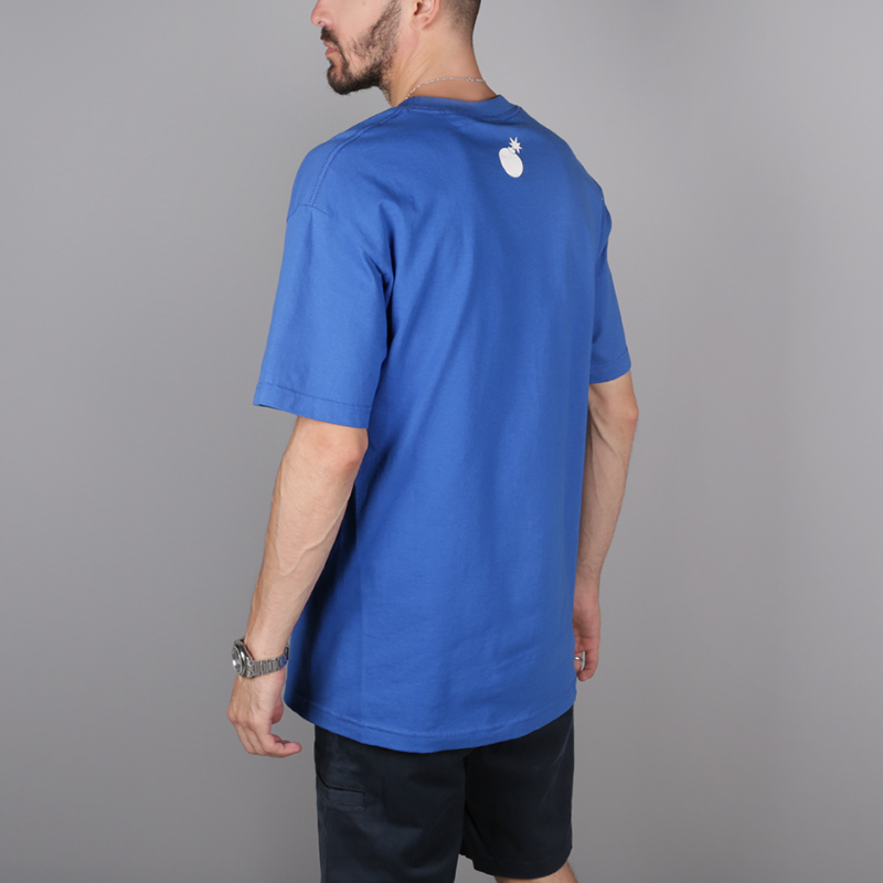 мужская синяя футболка the hundreds Forever Bar T-Shirt T11F101111-royal blue - цена, описание, фото 4