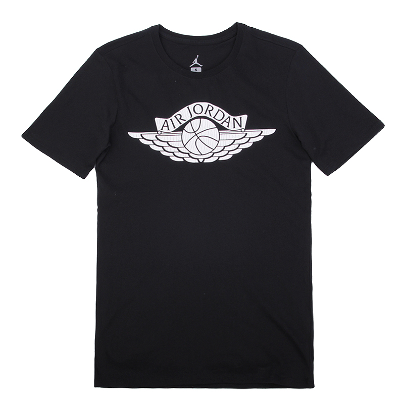 мужская черная футболка Jordan AJ 1 Wings Tee 842258-010 - цена, описание, фото 1