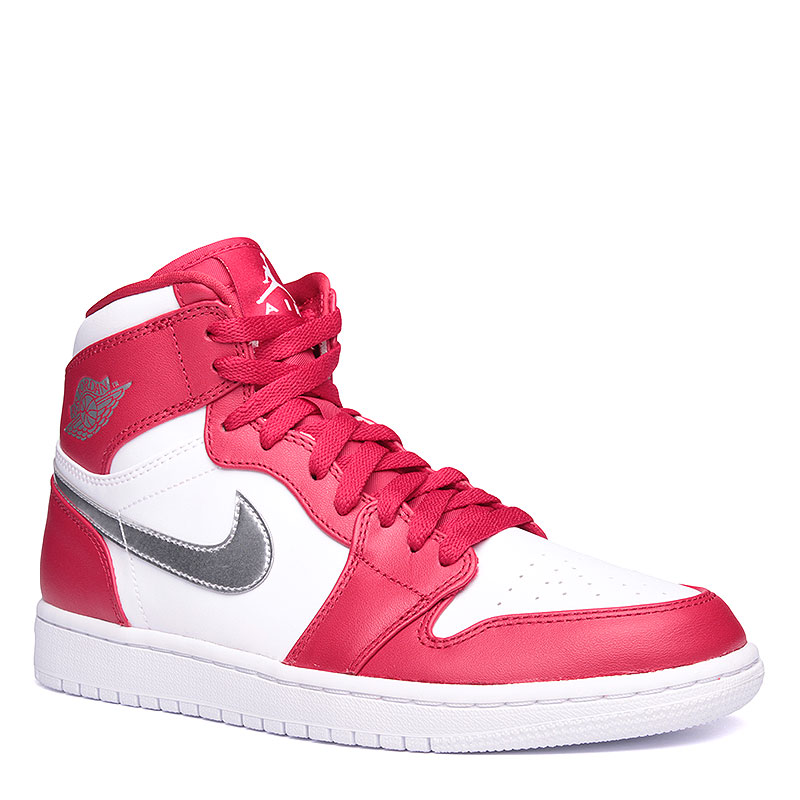 

Кроссовки Air Jordan 1 Retro High, Красный;белый;серебряный
