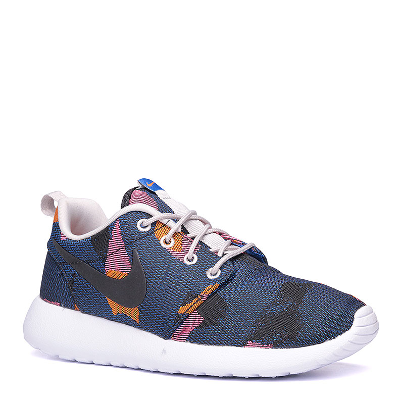 женские синие кроссовки  Nike WMNS Roshe One JCRD Print 845009-400 - цена, описание, фото 1