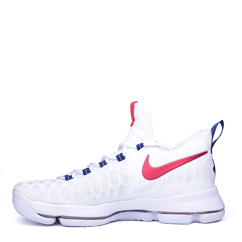 мужские белые баскетбольные кроссовки Nike Zoom KD 9 843392-160 - цена, описание, фото 5