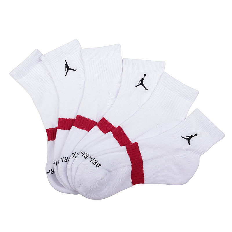 

Носки Jordan Drifit Low Qtr 3Ppk, Белый;красный