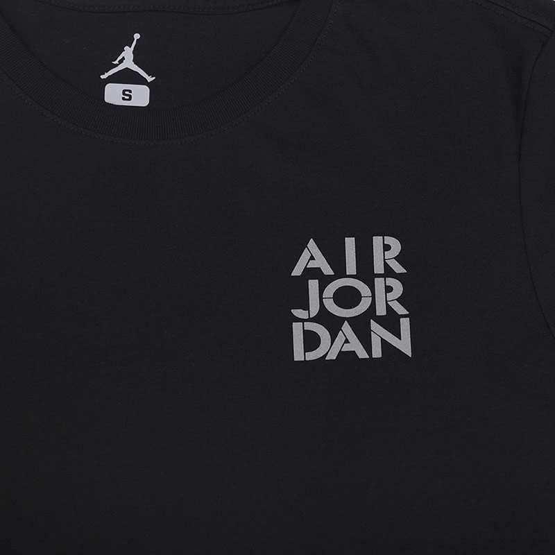 мужская черная футболка Jordan AJ5 Hang Time Tee 801116-010 - цена, описание, фото 3