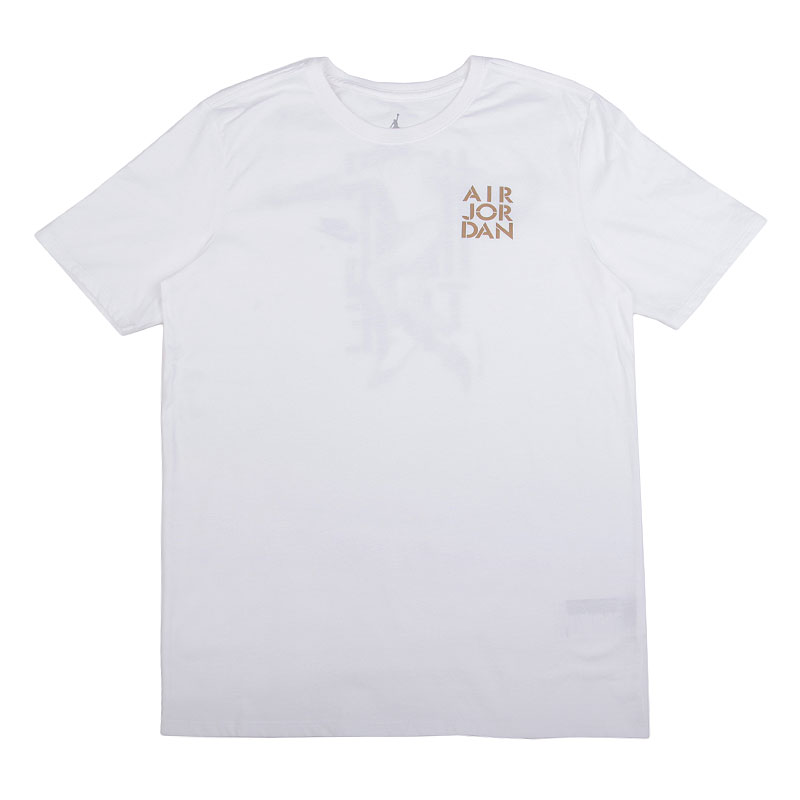 мужская белая футболка Jordan AJ5 Hang Time Tee 801116-101 - цена, описание, фото 1
