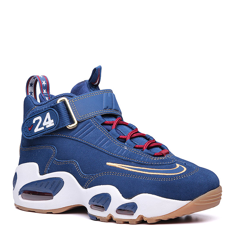 мужские синие баскетбольные кроссовки  Nike Air Griffey Max 1 Prez QS 853014-400 - цена, описание, фото 1