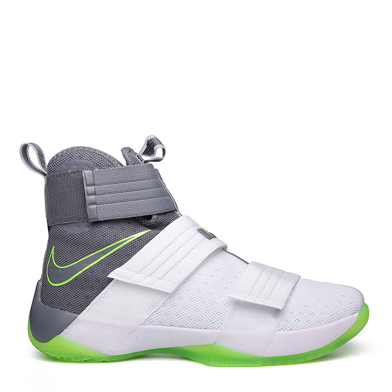 мужские белые баскетбольные кроссовки  Nike Lebron Soldier 10 SFG 844378-103 - цена, описание, фото 2
