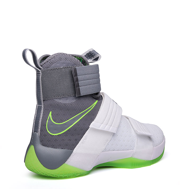 мужские белые баскетбольные кроссовки  Nike Lebron Soldier 10 SFG 844378-103 - цена, описание, фото 3