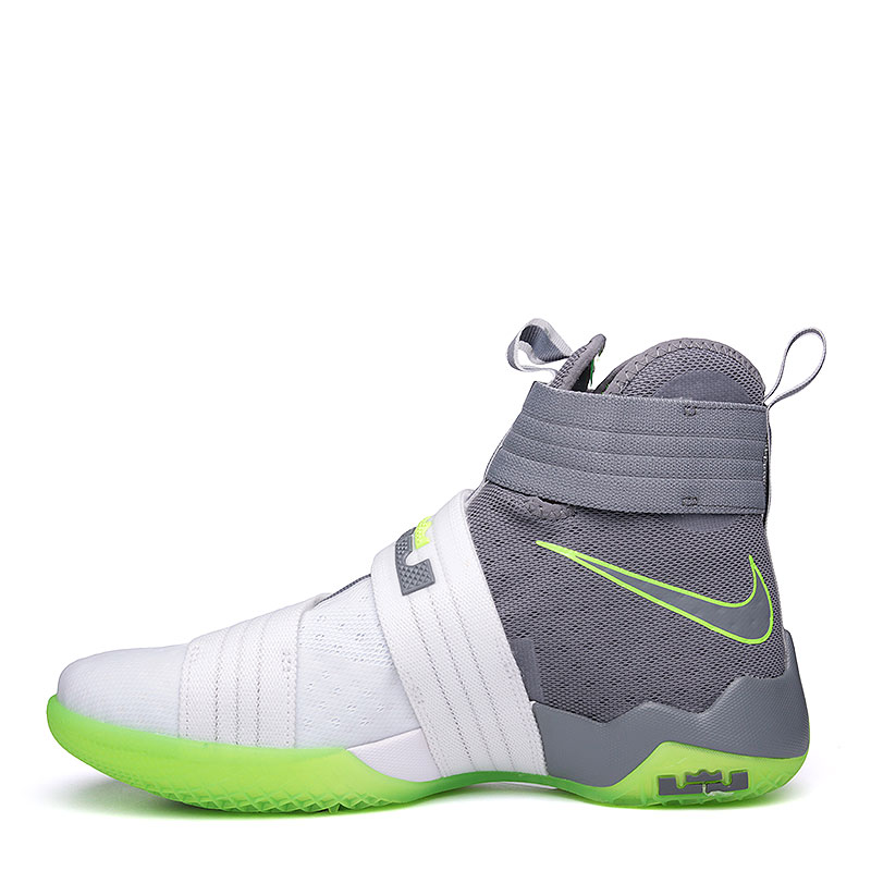 мужские белые баскетбольные кроссовки  Nike Lebron Soldier 10 SFG 844378-103 - цена, описание, фото 5