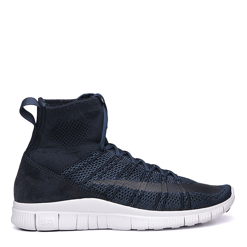 мужские темно-синие кроссовки  Nike Free Flyknit Mercurial 667978-441 - цена, описание, фото 2