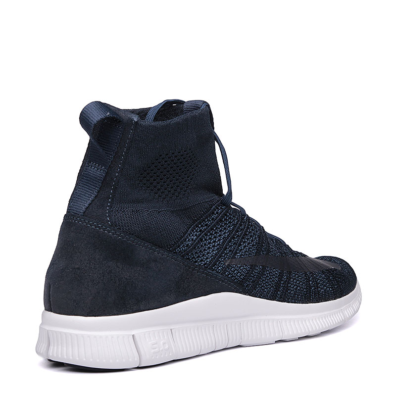 мужские темно-синие кроссовки  Nike Free Flyknit Mercurial 667978-441 - цена, описание, фото 3