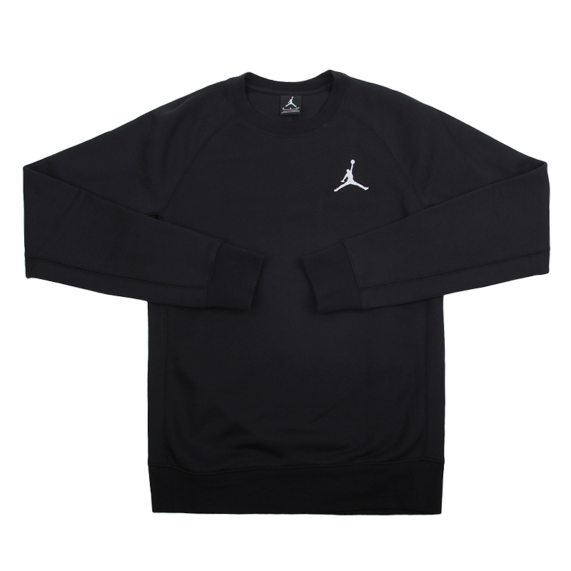 мужская черная толстовка Jordan Flight Fleece Crew 823068-010 - цена, описание, фото 1