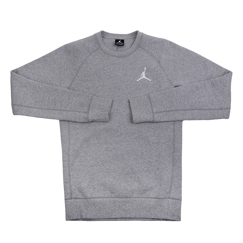 мужская серая толстовка Jordan Flight Fleece Crew 823068-063 - цена, описание, фото 1