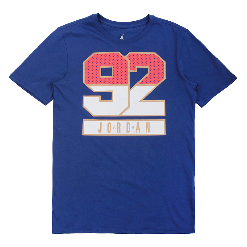 мужская синяя футболка Jordan AJ 7 92 Tee 801122-455 - цена, описание, фото 1