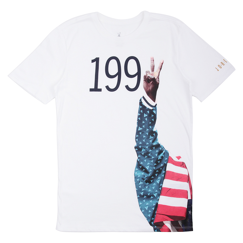 мужская белая футболка Jordan AJ 7 1992 Podium 823308-100 - цена, описание, фото 1