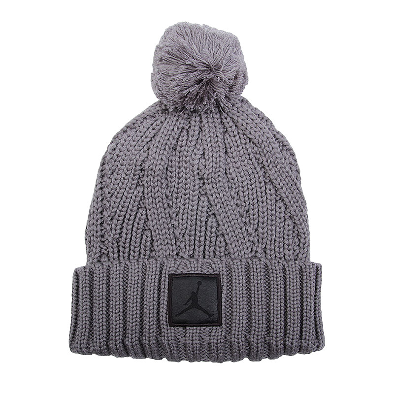 

Шапка Jordan Jumpman Beanie Pom, Серый