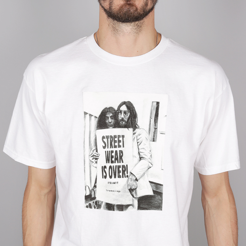 мужская  футболка the hundreds Over T-Shirt T16F101068-white - цена, описание, фото 2