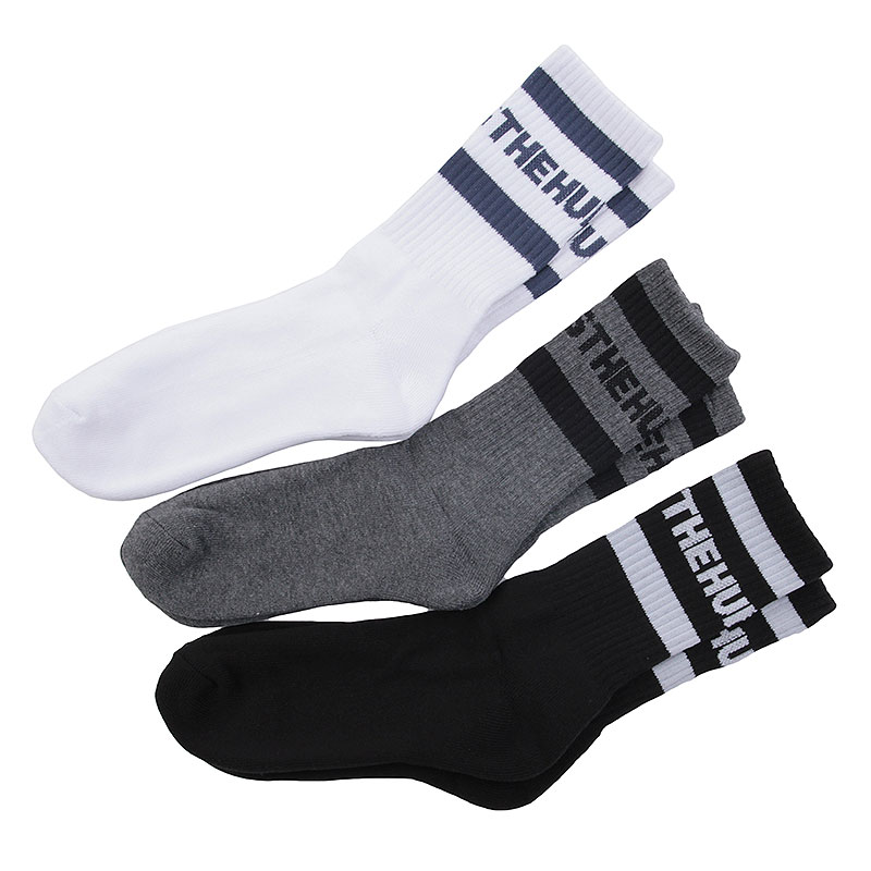 мужские белые носки the hundreds Band Sock T16F107061-blk/wht - цена, описание, фото 1
