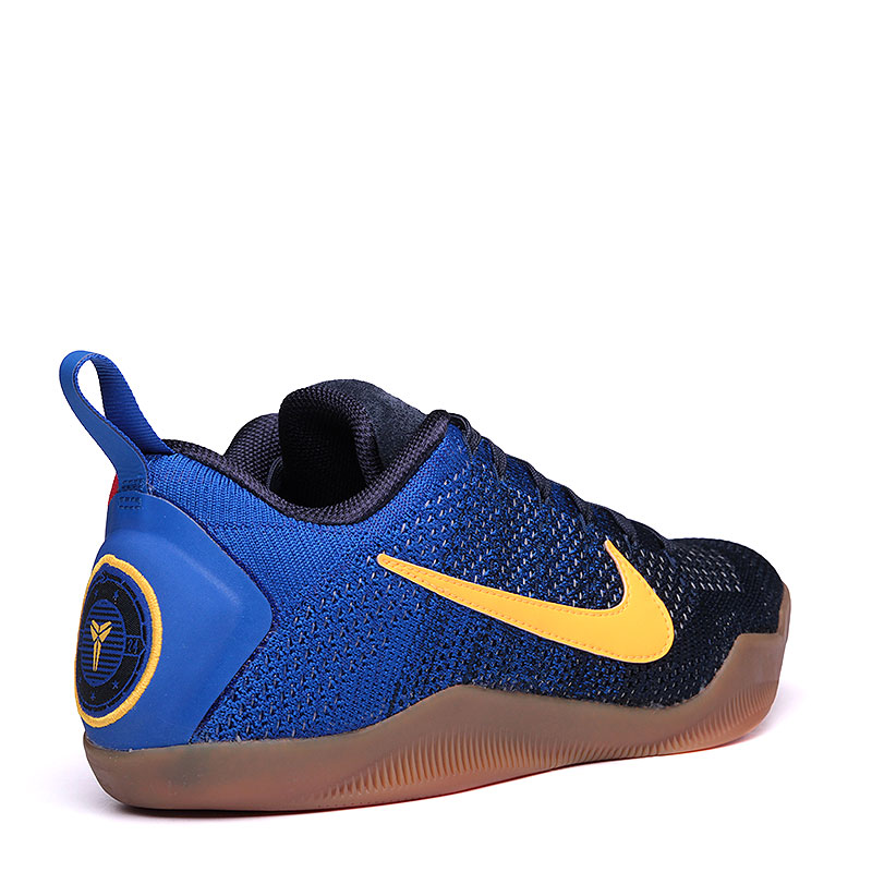 мужские синие баскетбольные кроссовки  Nike Kobe XI Elite Low Mambacurial 844130-464 - цена, описание, фото 3
