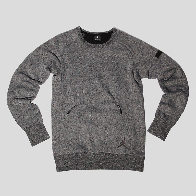 

Толстовка Jordan Icon Fleece Crew, Серый