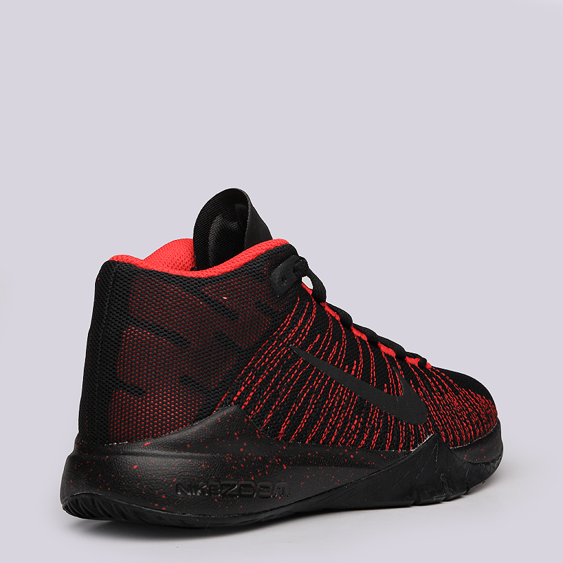 детские черные баскетбольные кроссовки Nike Zoom Ascention GS 834319-003 - цена, описание, фото 3