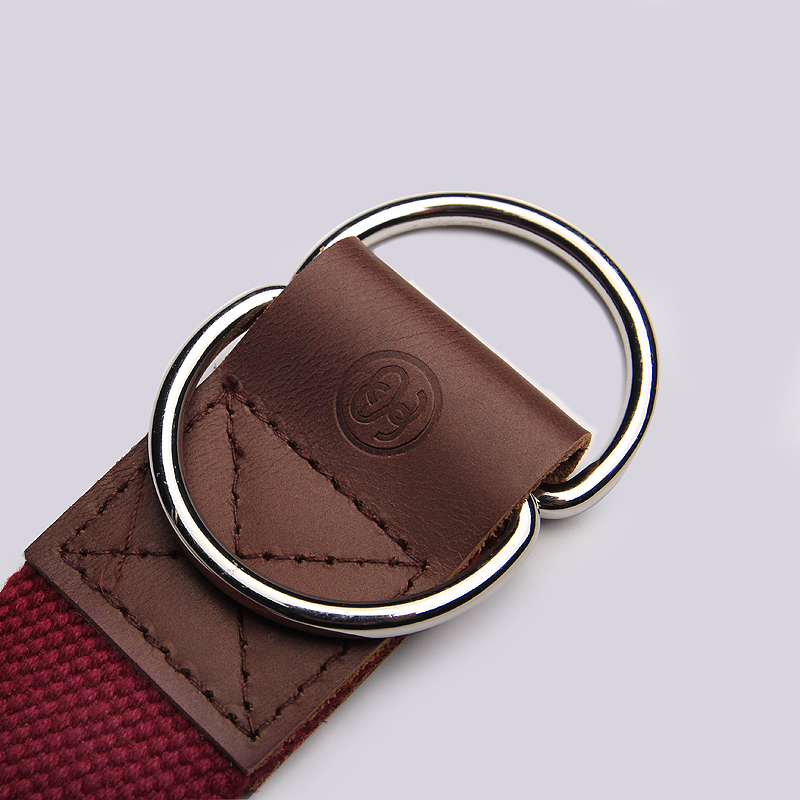 Ремень Stussy Pigment Dyed В-Ring Belt (135132-burgundy)  - цена, описание, фото 2